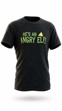 Elf Movie He’s an Angry Elf Black Graphic Tee Size XL